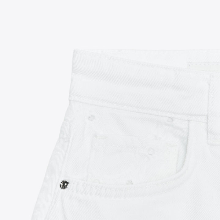 Moudda ZARA - Short Denim - Taille Moyenne & Broderie Suisse - Tunisie 3