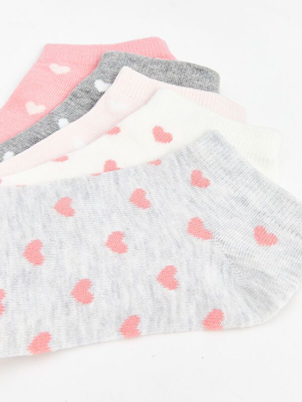 Moudda LC Waikiki - Chaussettes pour sneakers Femme Mélange de gris - Tunisie 3