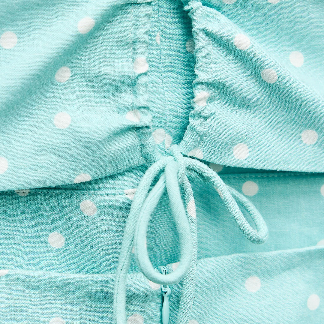 Moudda ZARA - Robe corset à pois en lin extensible ouverture latérale - Tunisie 4