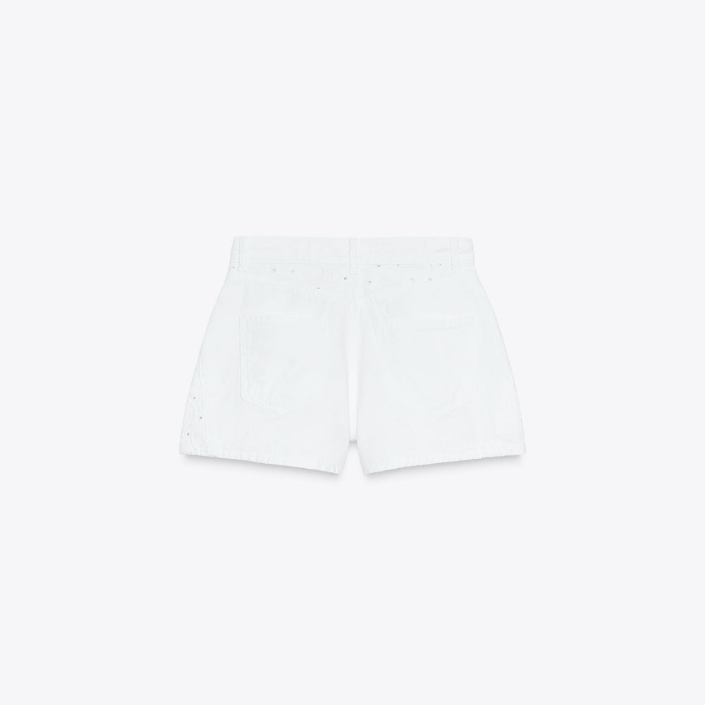 Moudda ZARA - Short Denim - Taille Moyenne & Broderie Suisse - Tunisie 2
