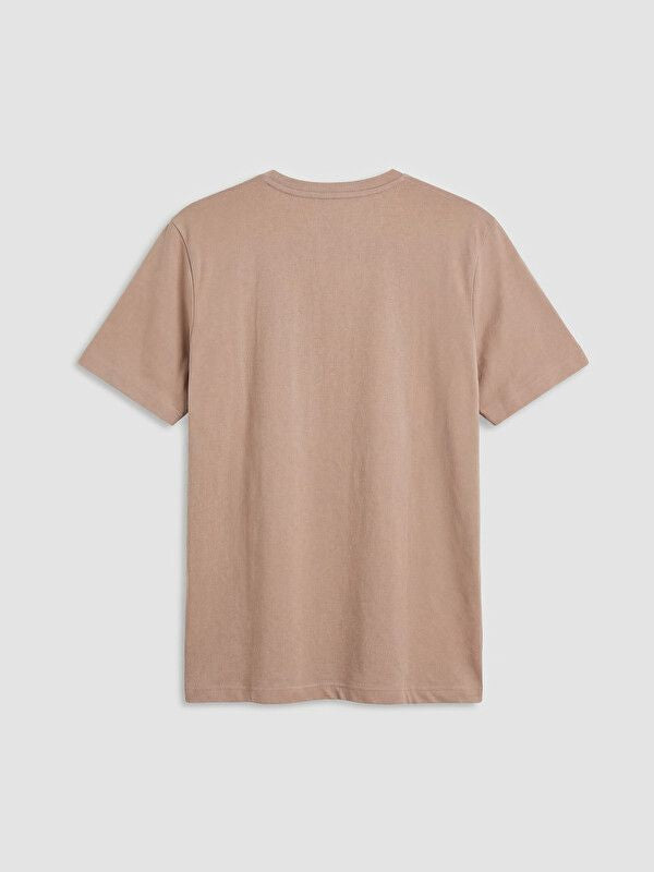 Moudda LC Waikiki - T-shirt imprimé manches courtes en jersey pour Homme couleur Rose poussiéreux imprimé - Tunisie 2