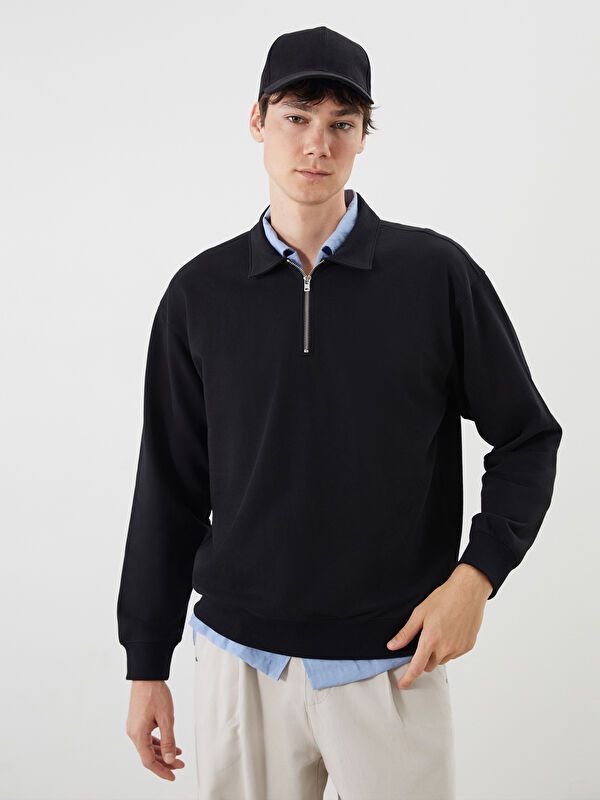 Moudda LC Waikiki - Sweatshirt en jersey Homme Noir - Tunisie 1