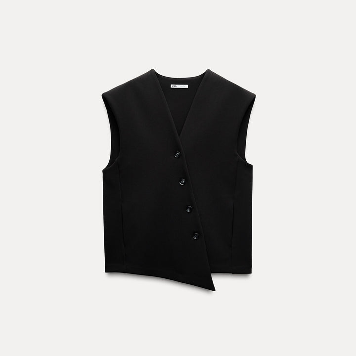 Moudda ZARA - Gilet Oversize en Crêpe à Boutons - Tunisie 2