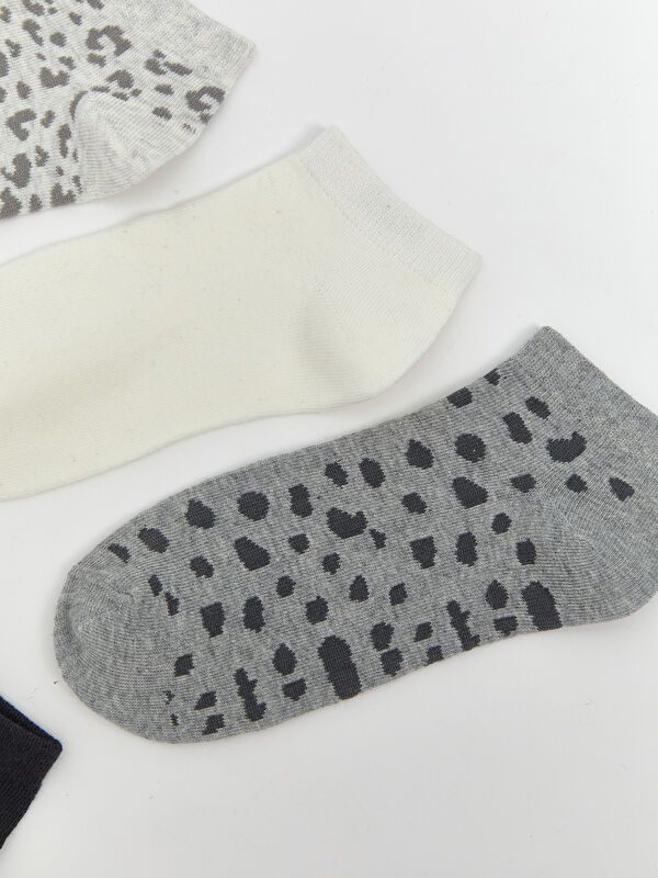 Moudda LC Waikiki - Chaussettes pour sneakers Femme Mélange de gris - Tunisie 2