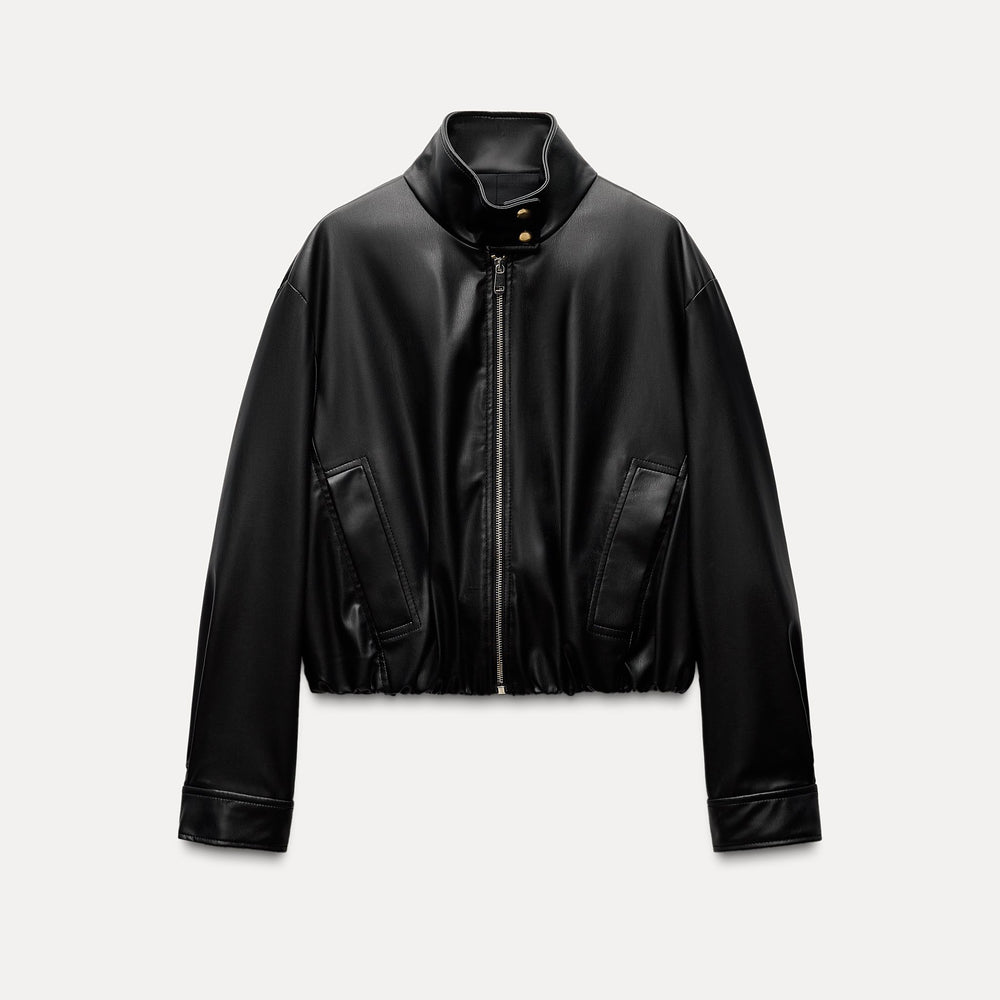 Moudda ZARA - Veste en similicuir col haut - Tunisie 2