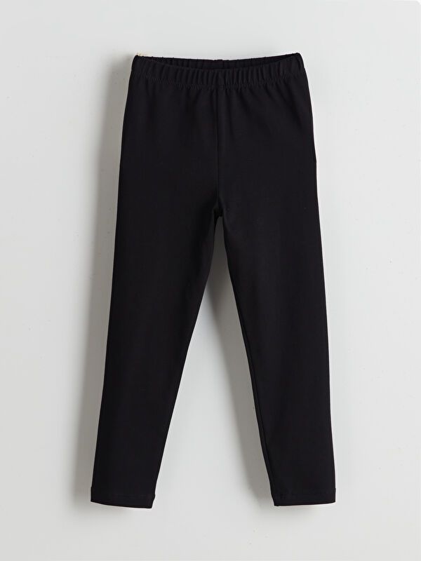 Moudda LC Waikiki - T-shirt jersey stretch basique Fille Noir - Tunisie 1