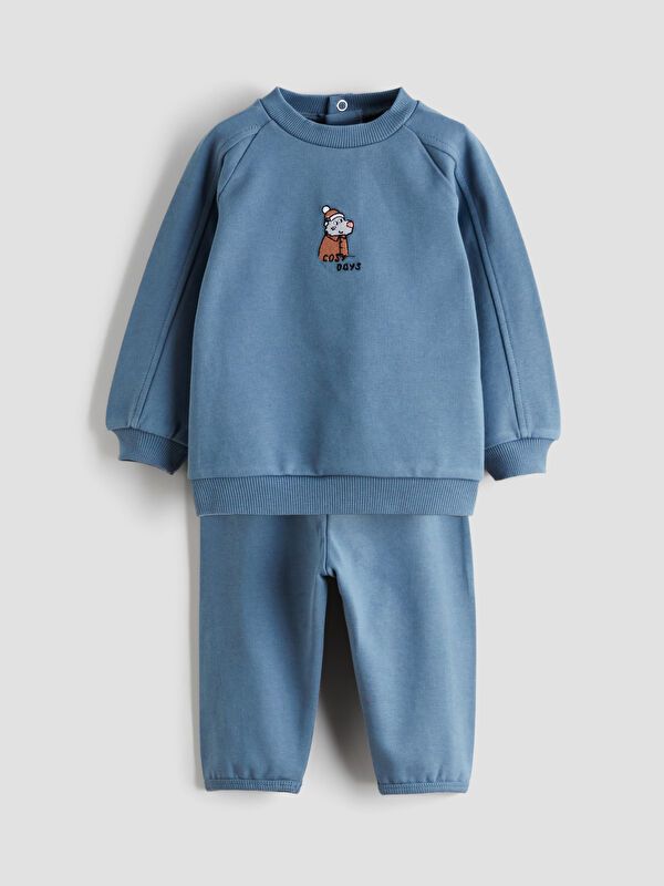 Moudda LC Waikiki - Ensemble manches courtes en jersey couleur Bleu indigo pour garçons - Tunisie 1