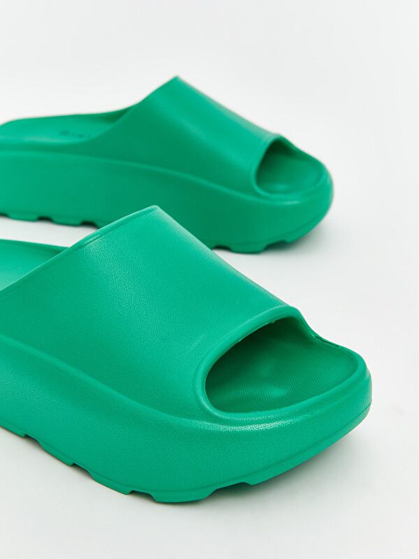 Moudda LC Waikiki - Pantoufles légères pour Femme couleur Vert terne - Tunisie 3