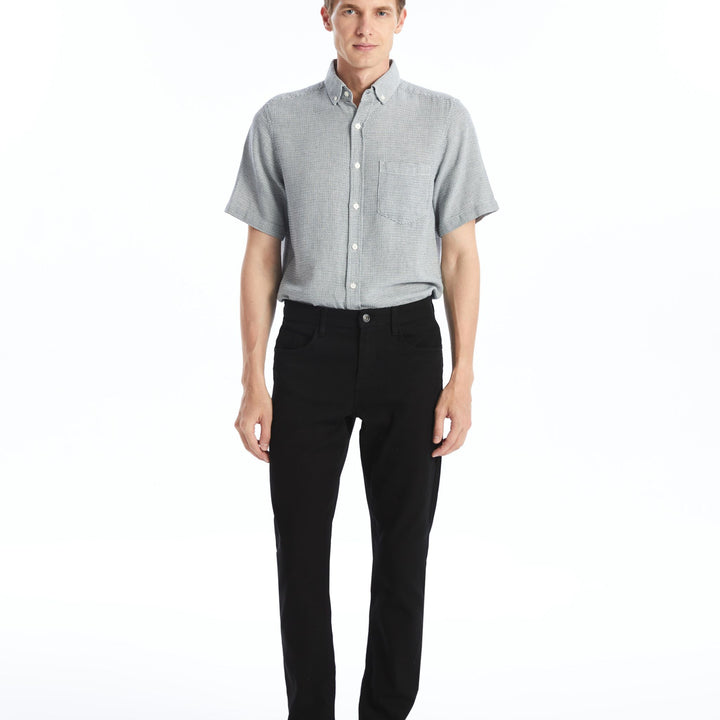 Moudda LC Waikiki - Pantalon chino tissé moyen Homme Noir - Tunisie 1