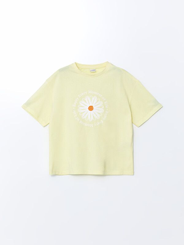 Moudda LC Waikiki - Body manches courtes en jersey pour Fille couleur  Jaune pastel - Tunisie 1