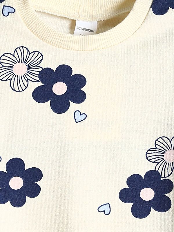 Moudda LC Waikiki - Sweatshirt en jersey Fille Imprimé écru - Tunisie 3