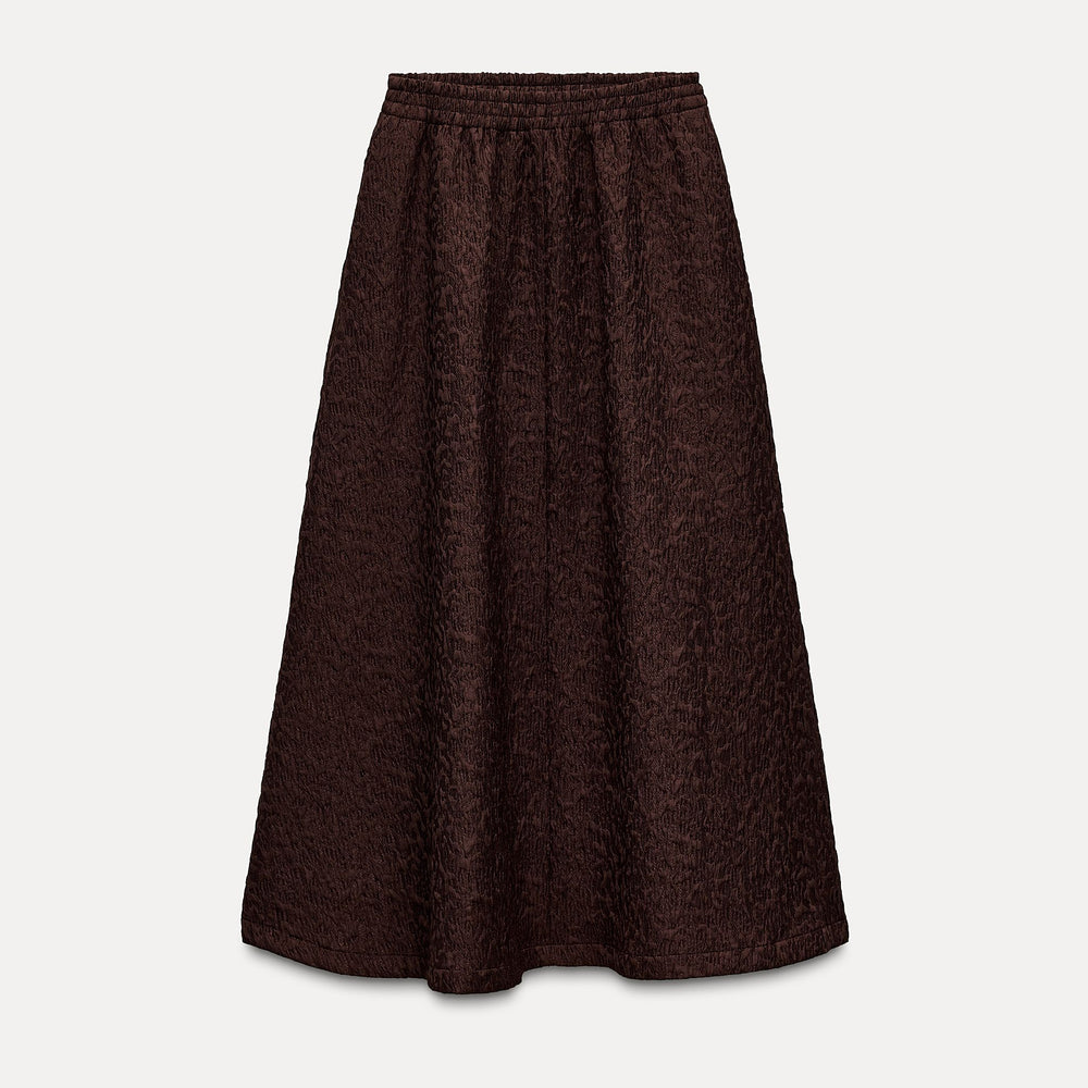Moudda ZARA - Jupe mi-longue jacquard taille élastique - Tunisie 2