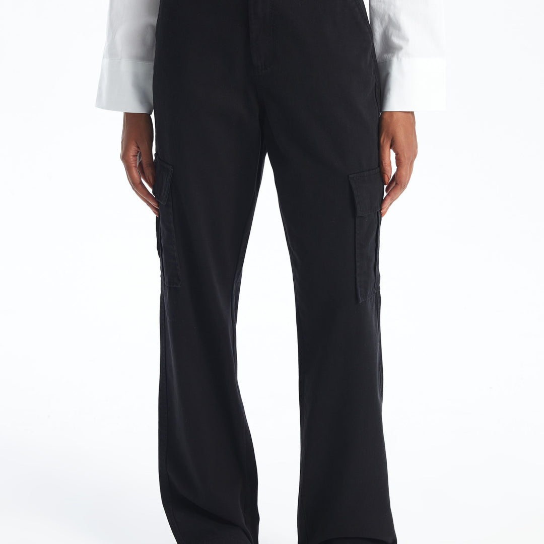 Moudda LC Waikiki - Pantalon tissé moyen Femme Noir - Tunisie 2