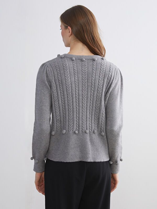 Moudda LC Waikiki - Cardigan tricot maternité Femme Gris - Tunisie 4