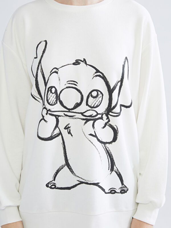 Moudda LC Waikiki - Sweatshirt en jersey sous licence Femme Buxe blanc - Tunisie 3