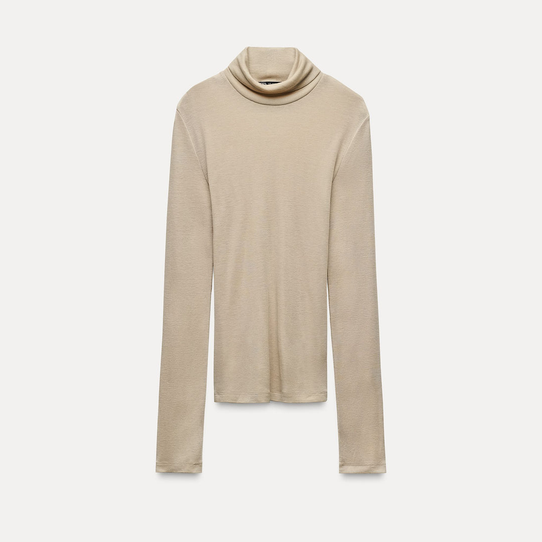 Moudda ZARA - Top Col Cygne en Laine Mercerisée - Tunisie 2