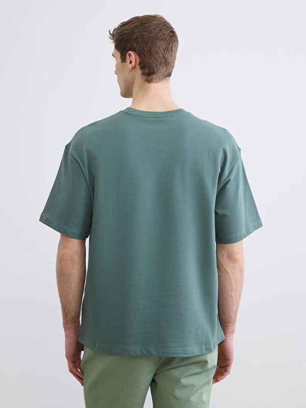 Moudda LC Waikiki - T-shirt imprimé manches courtes en jersey pour Homme couleur Vert terne - Tunisie 4