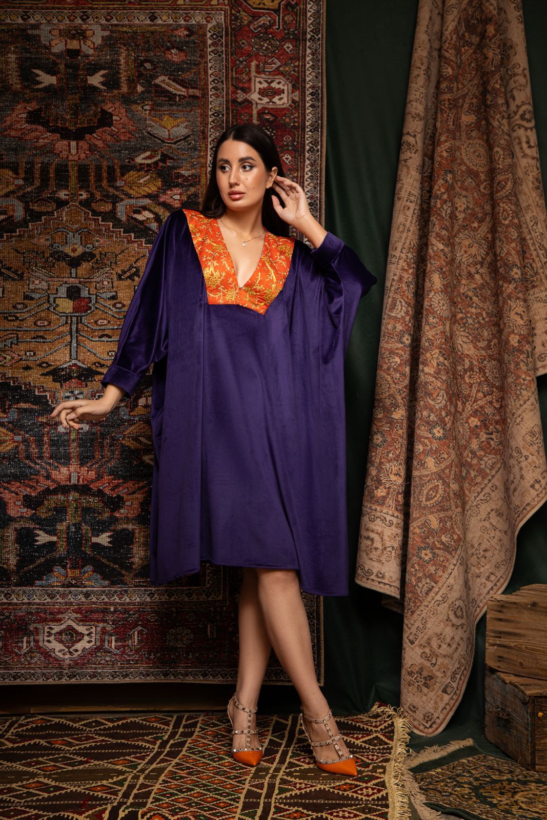 Moudda Tresors De Mimi - Mini caftan Azarine Mauve - Tunisie 1