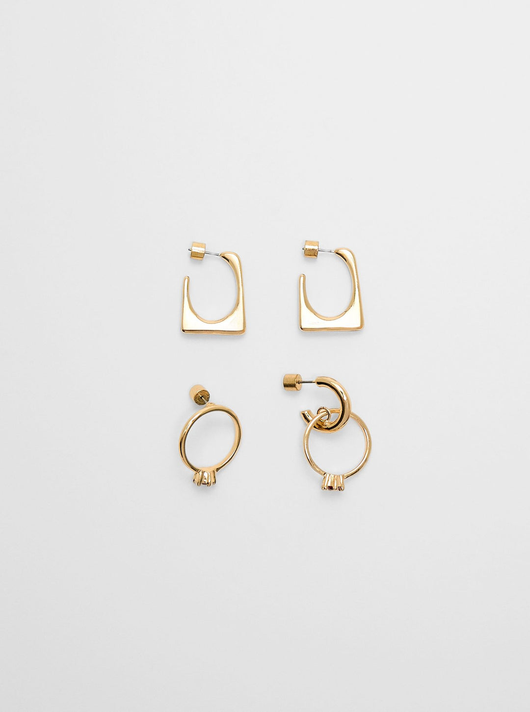 Moudda STRADIVARIUS - Lot de 2 Boucles d'Oreilles Anneau - Tunisie 3
