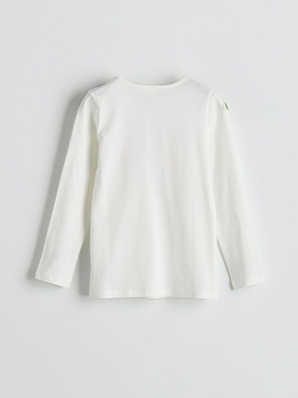 Moudda LC Waikiki - Pyjama en jersey manches longues moyen Fille Ecru - Tunisie 4