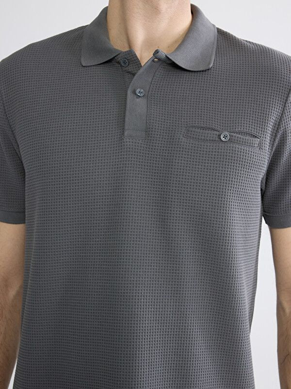Moudda LC Waikiki - T-shirt manches courtes en jersey pour Homme couleur Gris foncé - Tunisie 3