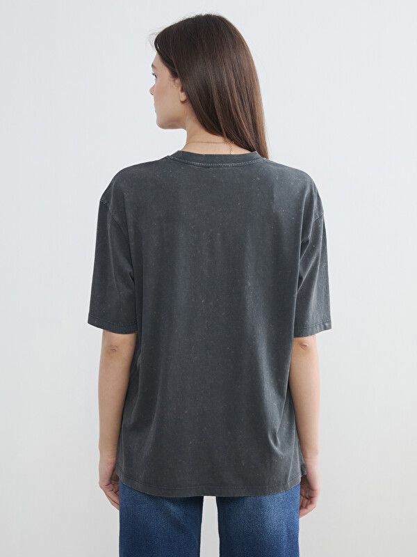 Moudda LC Waikiki - Body imprimé manches courtes en jersey pour Femme couleur Rodeo anthracite - Tunisie 4