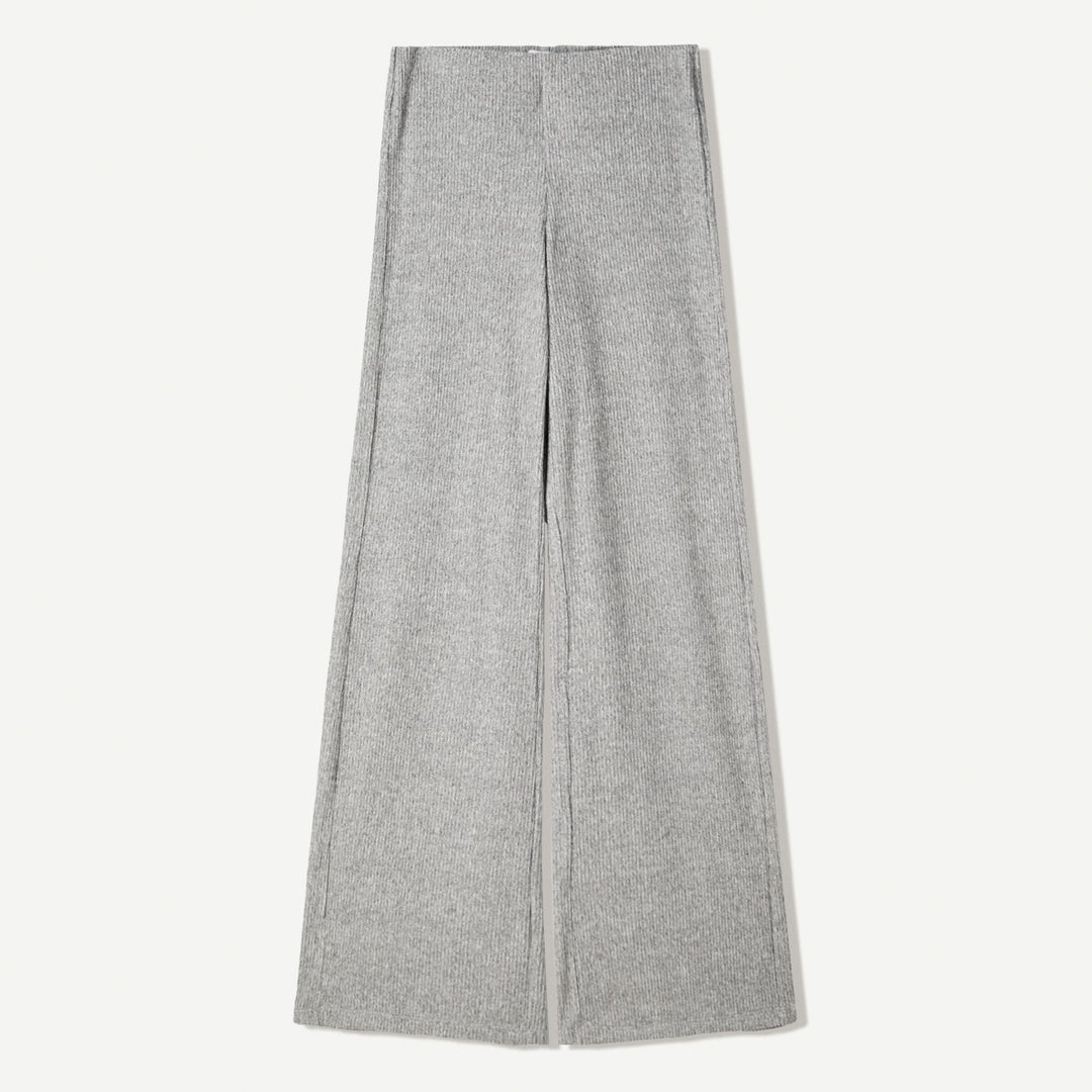 Moudda BERSHKA - Pantalon Côtes Circulaire - Wide Leg Soft - Tunisie 1