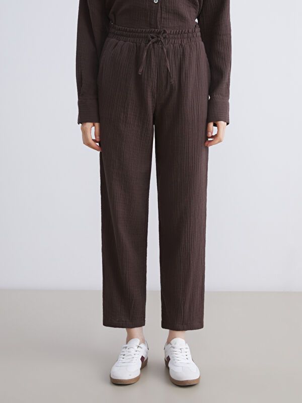 Moudda LC Waikiki - Pantalon tissé fin Femme Brun - Tunisie 2