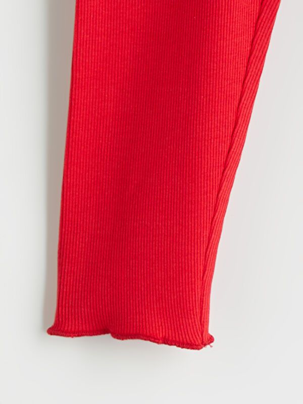 Moudda LC Waikiki - T-shirt jersey stretch basique Fille Rouge - Tunisie 2