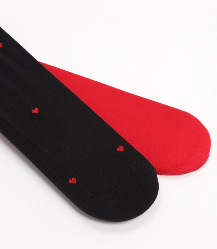 Moudda Lefties - Pack 2 Collants Fille - 50 Den & Cœur Rouge - Tunisie 4