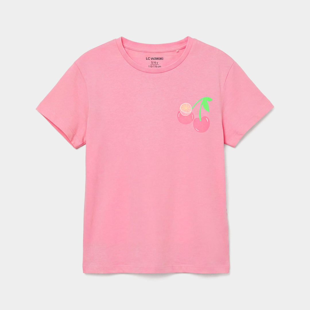 Moudda LC Waikiki - Body manches courtes en jersey pour Fille couleur Rose - Tunisie 1
