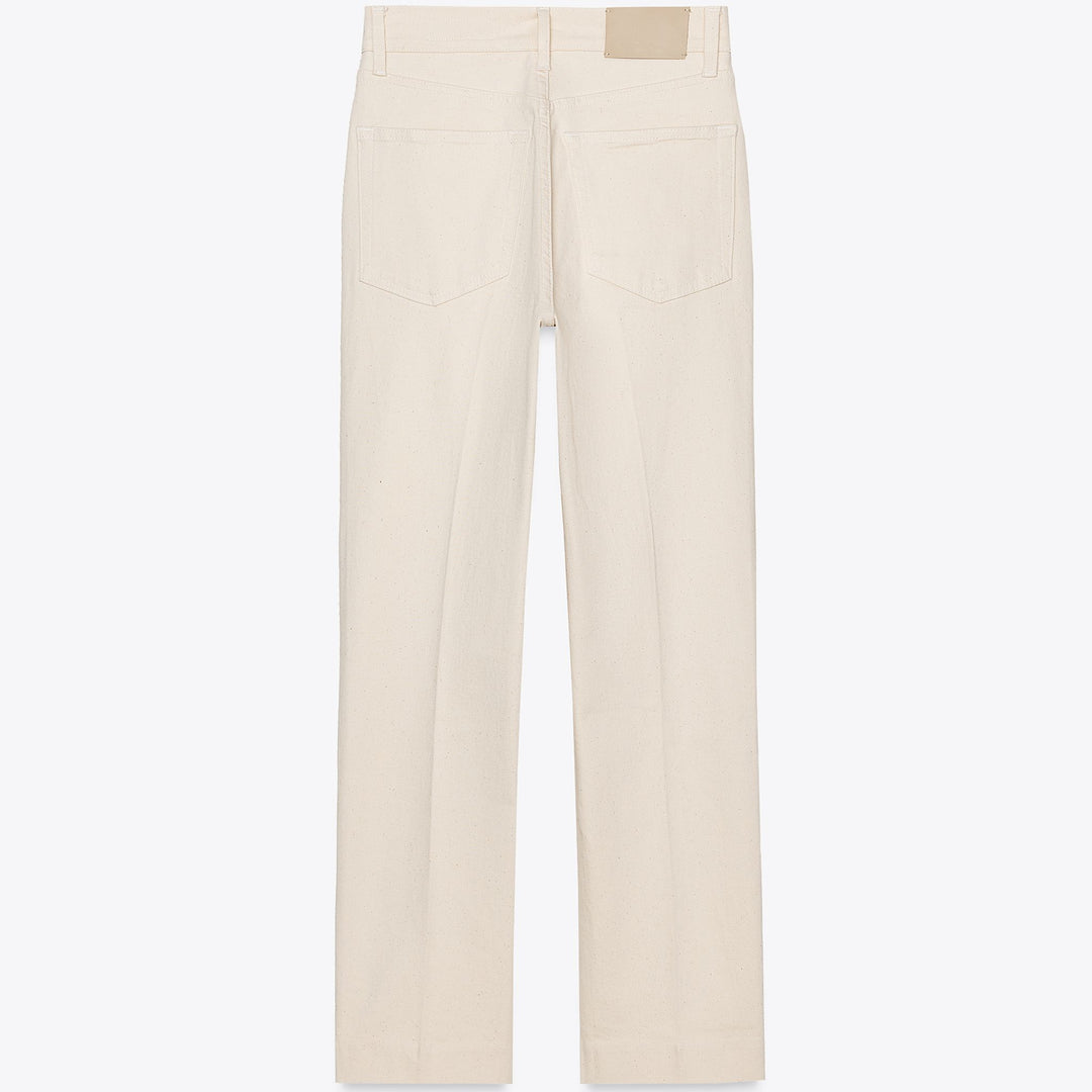 Moudda ZARA - Pantalon Bootcut - Taille Haute & Cropped Naturel - Tunisie 2