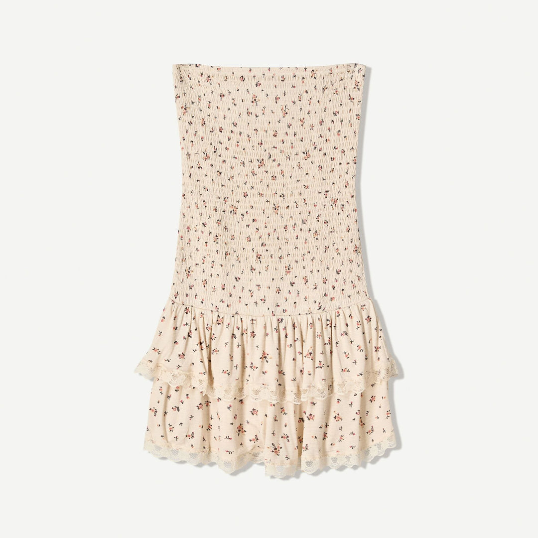 Moudda BERSHKA - Robe Mini Bandeau - Volants - Tunisie 1