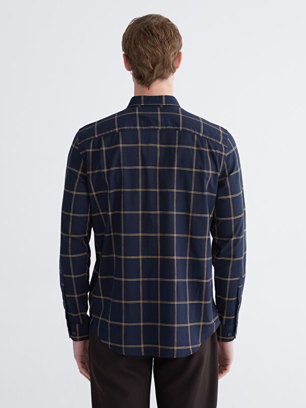 Moudda LC Waikiki - Chemise à carreaux manches longues en tissu pour Homme - Tunisie 4