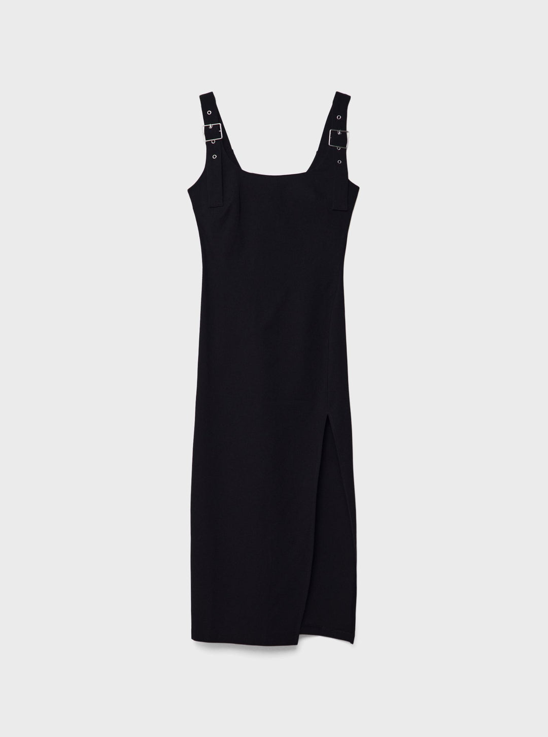 Moudda STRADIVARIUS - Robe Midi en Bengaline à Bretelles avec Boucles - Tunisie 3
