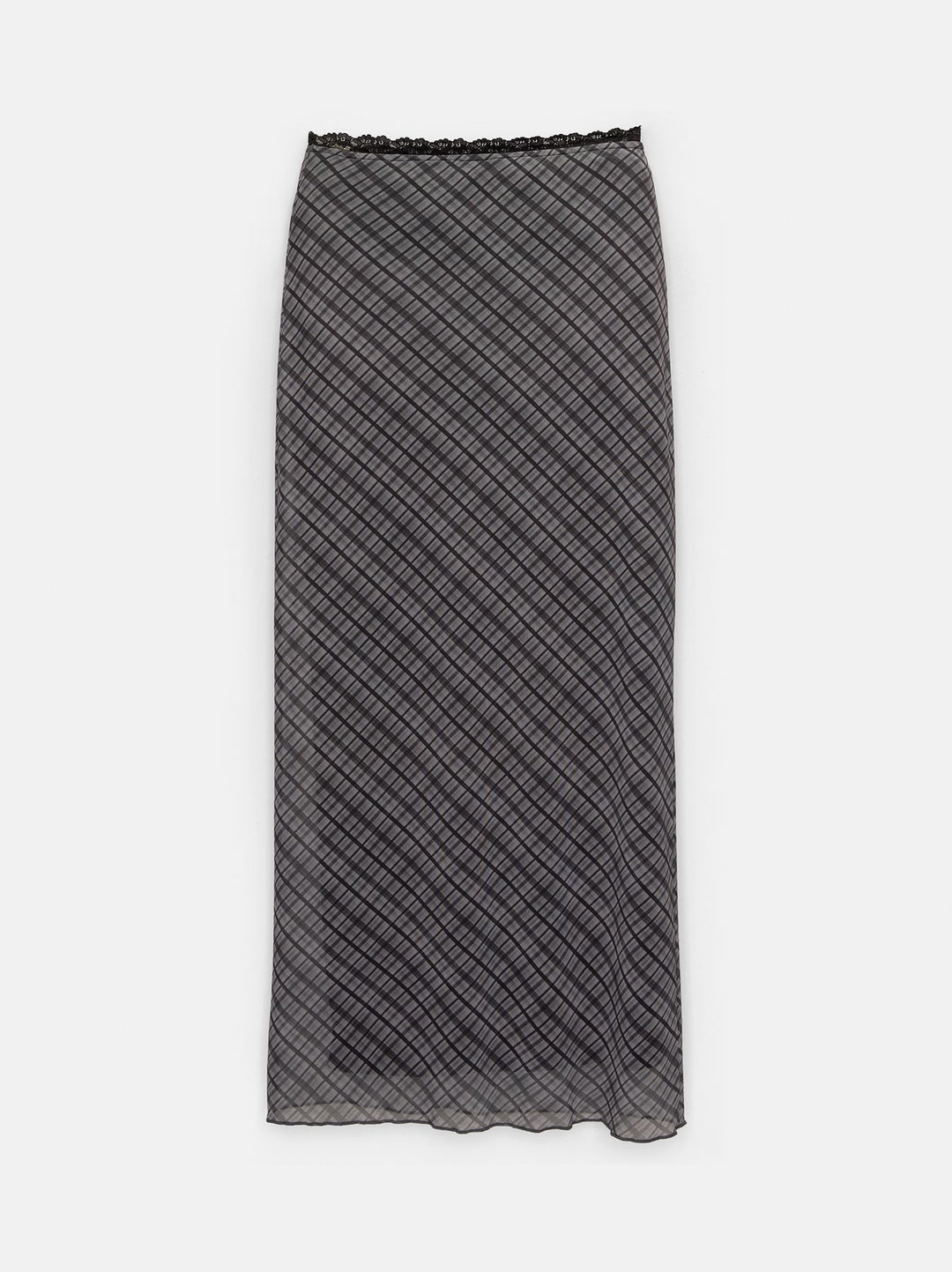 Moudda PULL & BEAR - Jupe Midi à Carreaux Détail Dentelle En Ligne - Tunisie 1