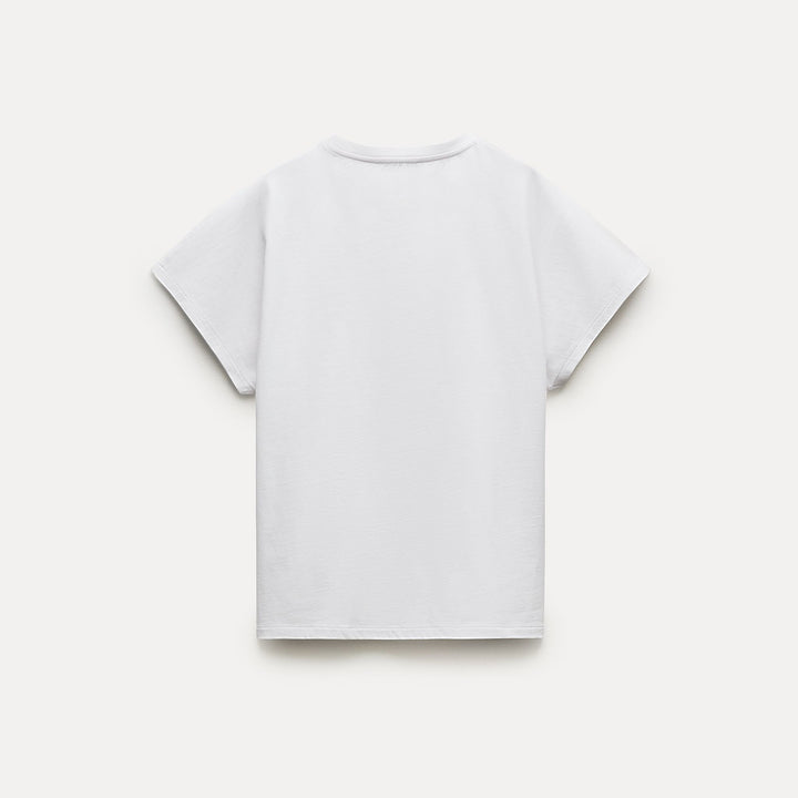 Moudda ZARA - T-shirt haut de gamme, col rond, tombant, en lin - Tunisie 1