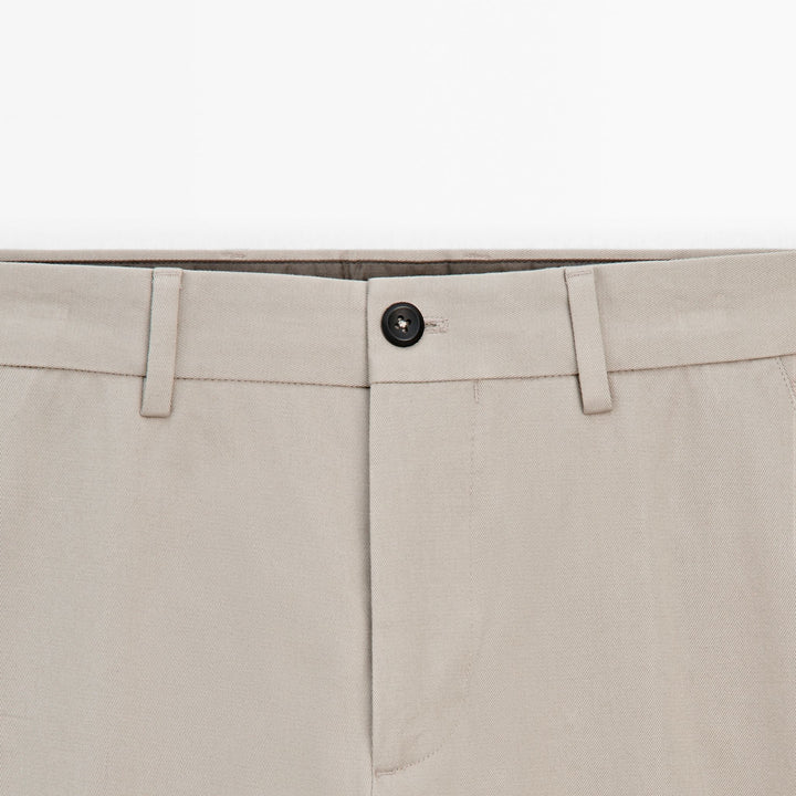 Moudda Massimo Dutti - Pantalon sergé fuselé ceinture - Tunisie 4
