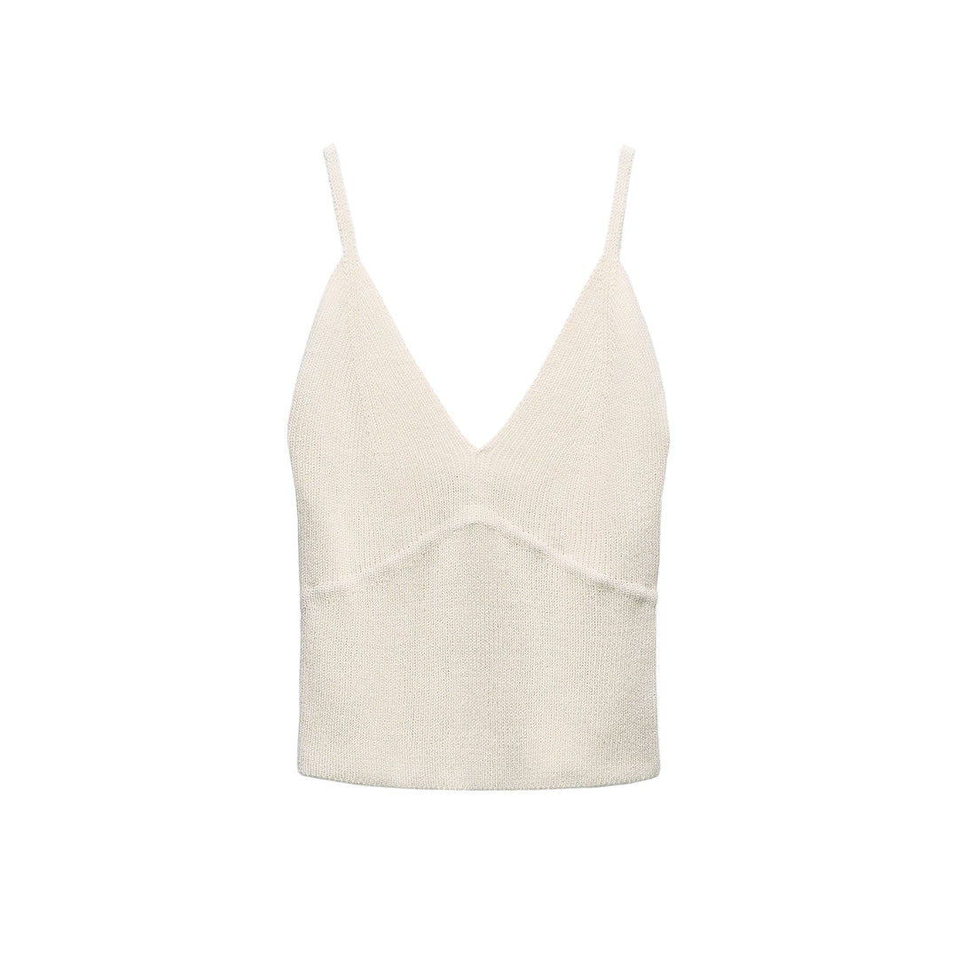 Moudda ZARA - Top fines bretelles encolure en V avec lin - Tunisie 3