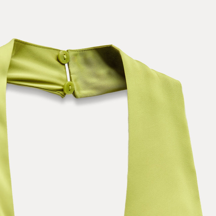 Moudda ZARA - Combinaison satin col licou pantalon ample - Tunisie 3