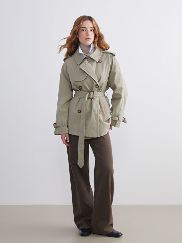 Moudda LC Waikiki - Trench Femme Kaki clair - Tunisie 2