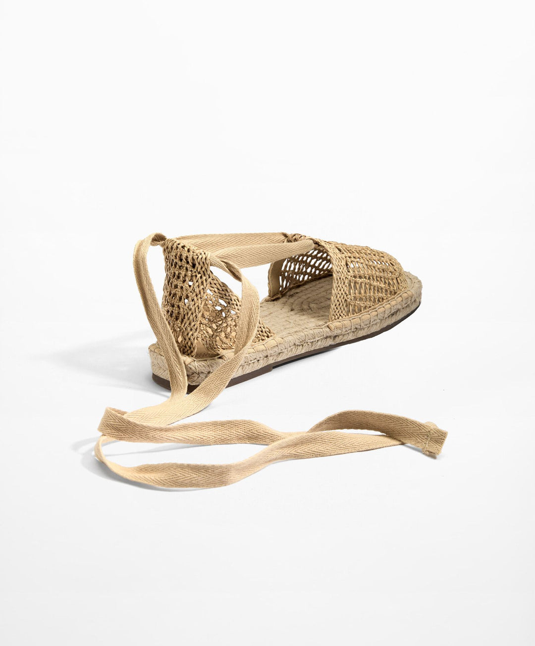 Moudda Oysho - Sandales en Jute Tressées à Lacets Taille 35-36 - Tunisie 3