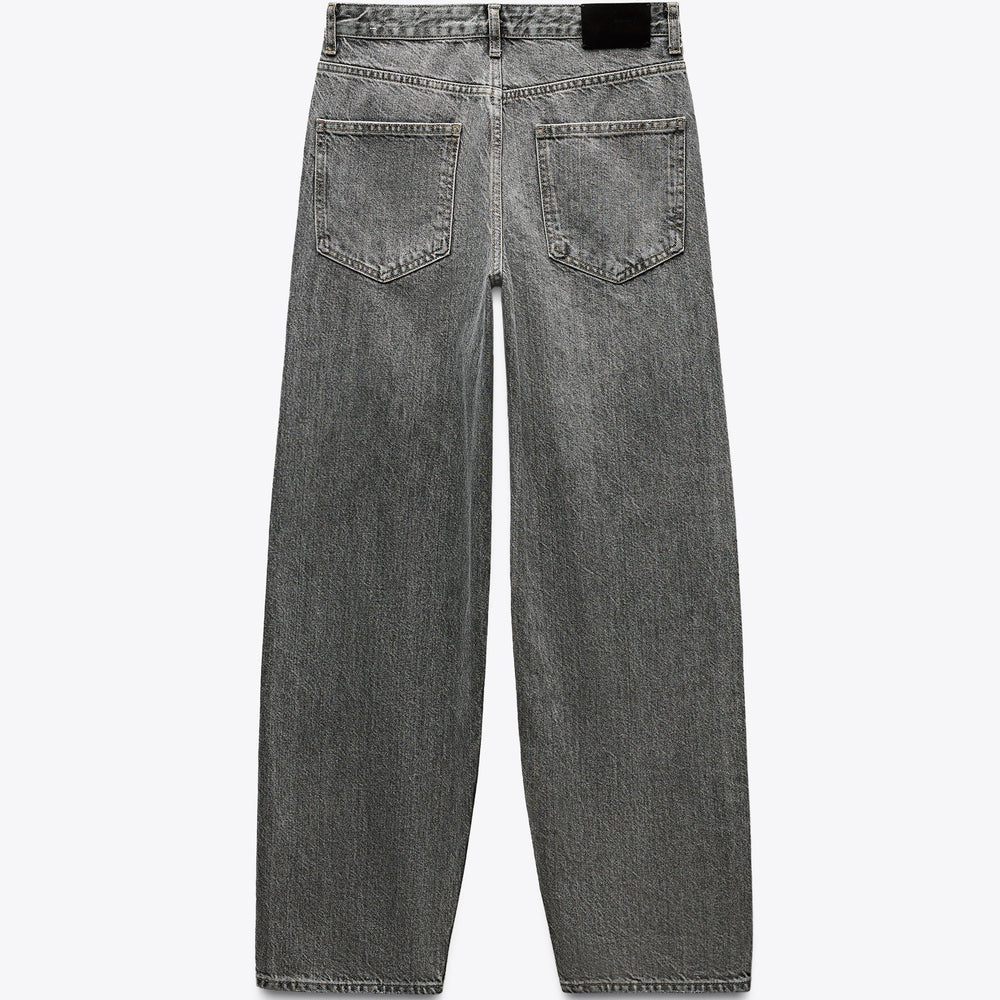 Moudda ZARA - Pantalon Baggy - Taille Moyenne & Noir Lavé - Tunisie 2