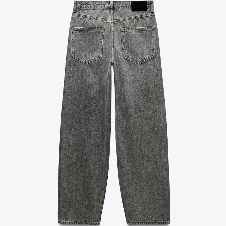 Moudda ZARA - Pantalon Baggy - Taille Moyenne & Noir Lavé - Tunisie 2