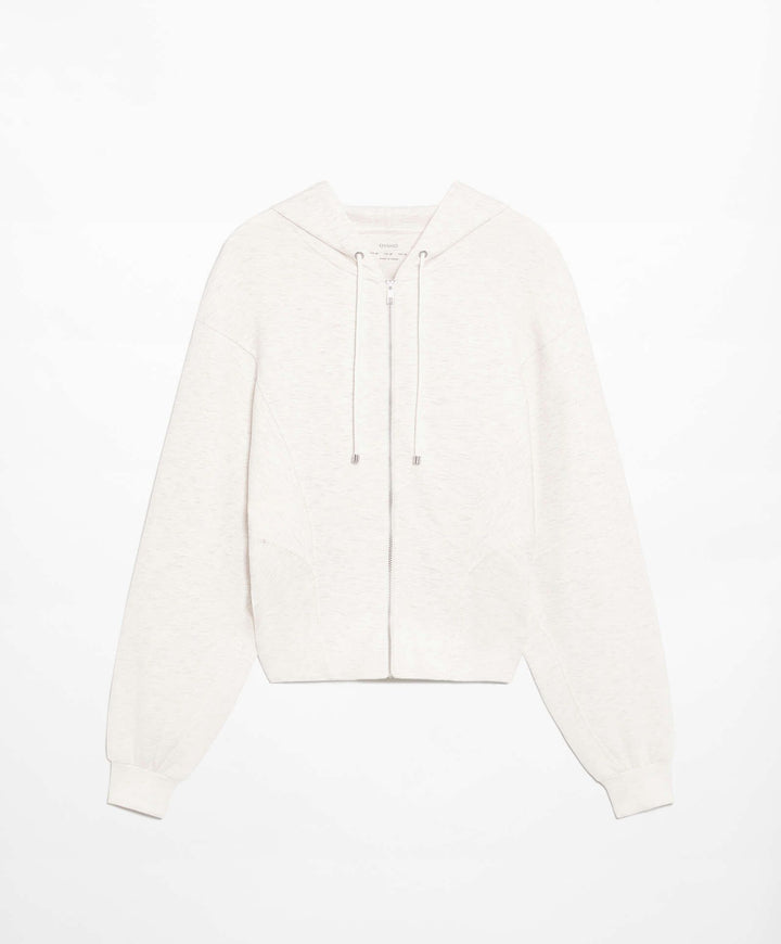 Moudda Oysho - Sweat Crop Manches Raglan Coutures Soft Interlock - Tunisie 6