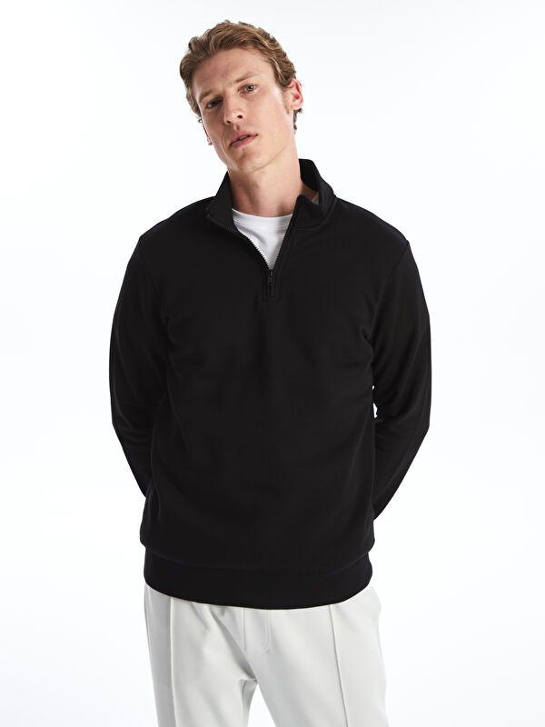 Moudda LC Waikiki - Sweatshirt jersey basique Homme Noir - Tunisie 1