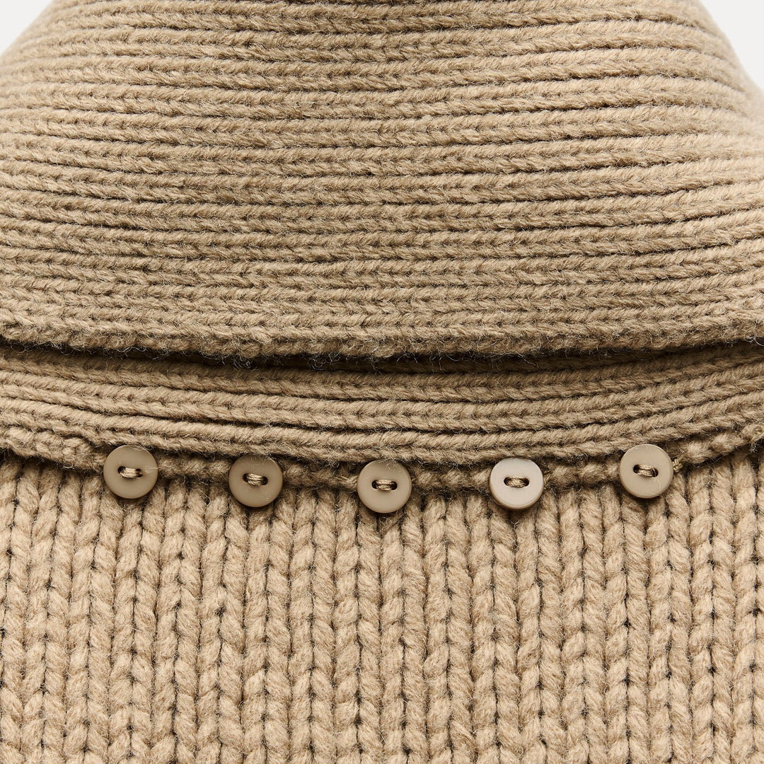 Moudda ZARA - Gilet écharpe tricot épais - Tunisie 4