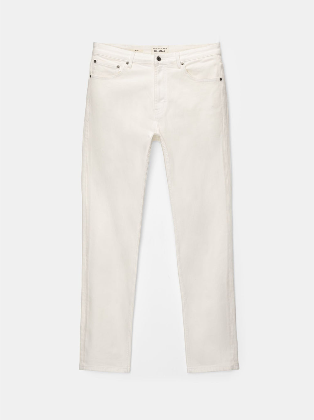 Moudda PULL & BEAR - Pantalon Denim Slim Confort Écru - Tunisie 2