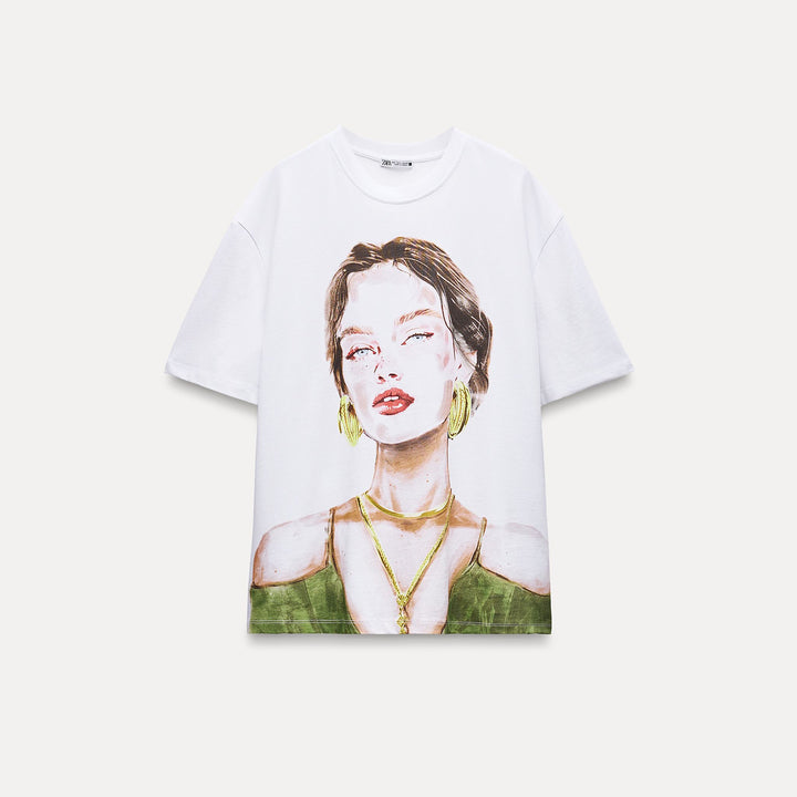 Moudda ZARA - T-shirt Imprimé Fille Aquarelle - Tunisie 2