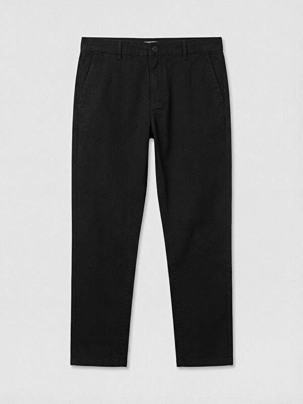 Moudda LC Waikiki - Pantalon chino basique mi-saison en tissu pour Homme couleur Noir - Tunisie 1